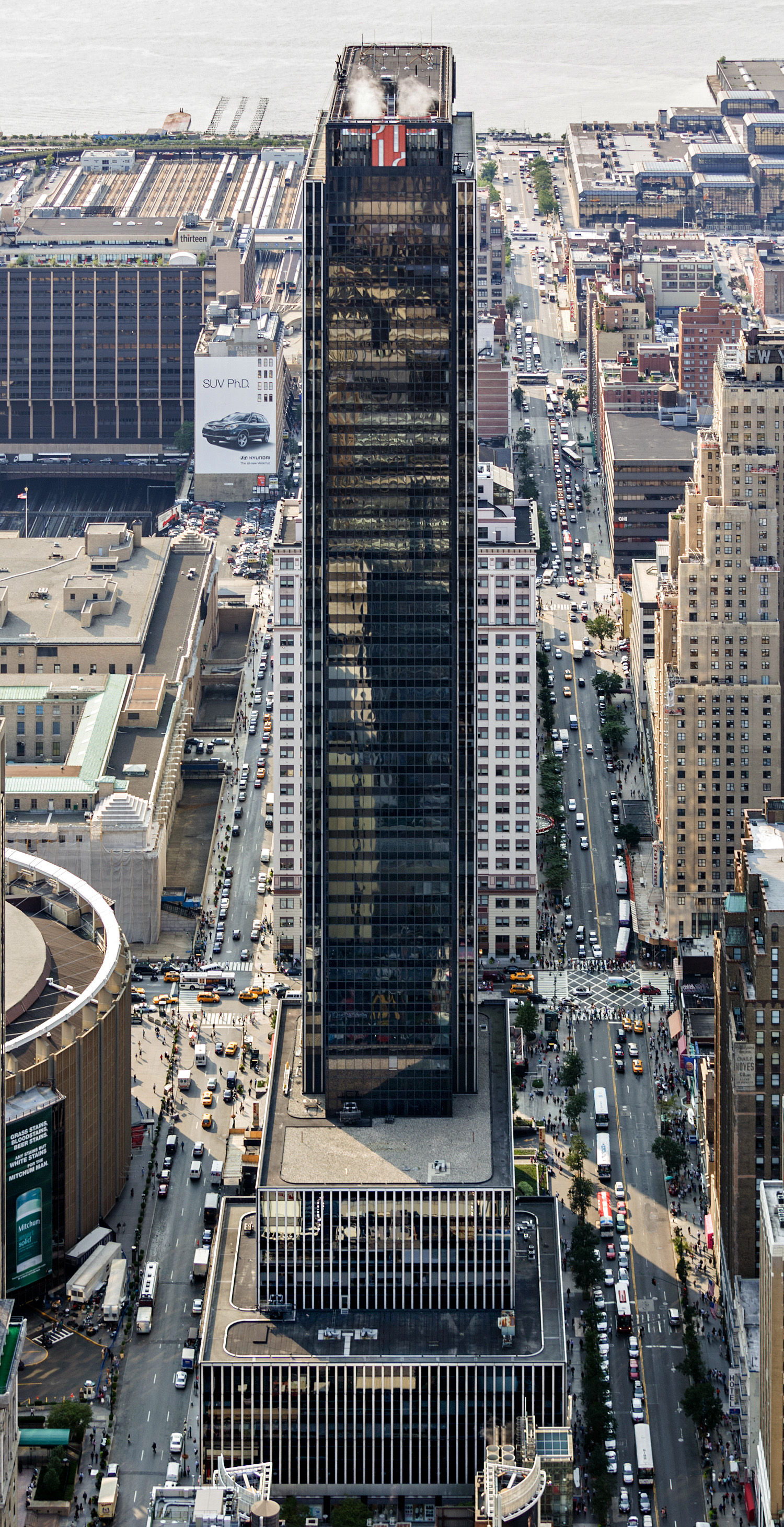 One Penn Plaza, New York City - View from Empire State Building. © Mathias Beinling